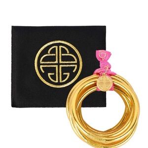 BuDhaGirl Gold All Weather Bangles, set of 5, Size M